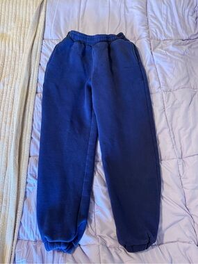 Comfrt Blue Sweatpants - Cozy Elastic Waist & Ankles